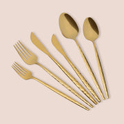 Nimesira, set Posate set da 36, oro