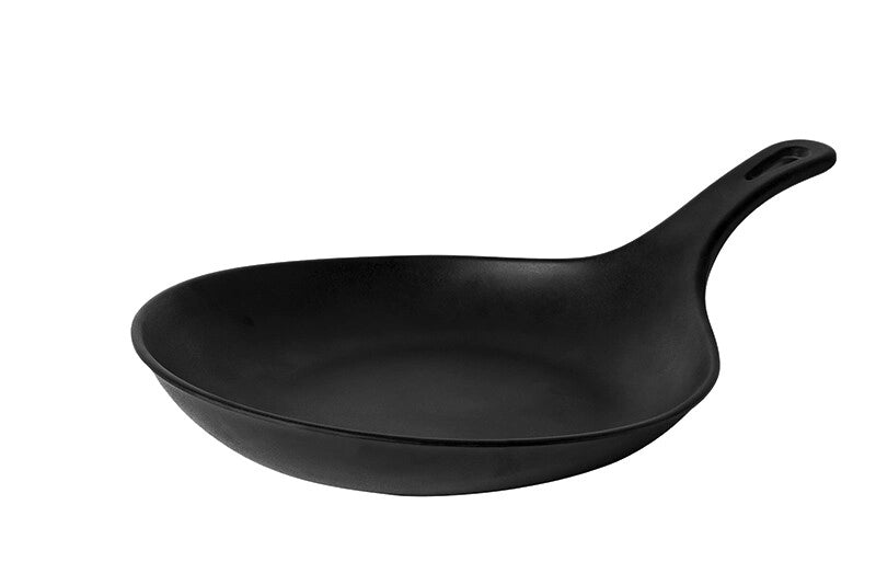 Vassoio per Servire Padella in melamina nera con manico 15 cm
