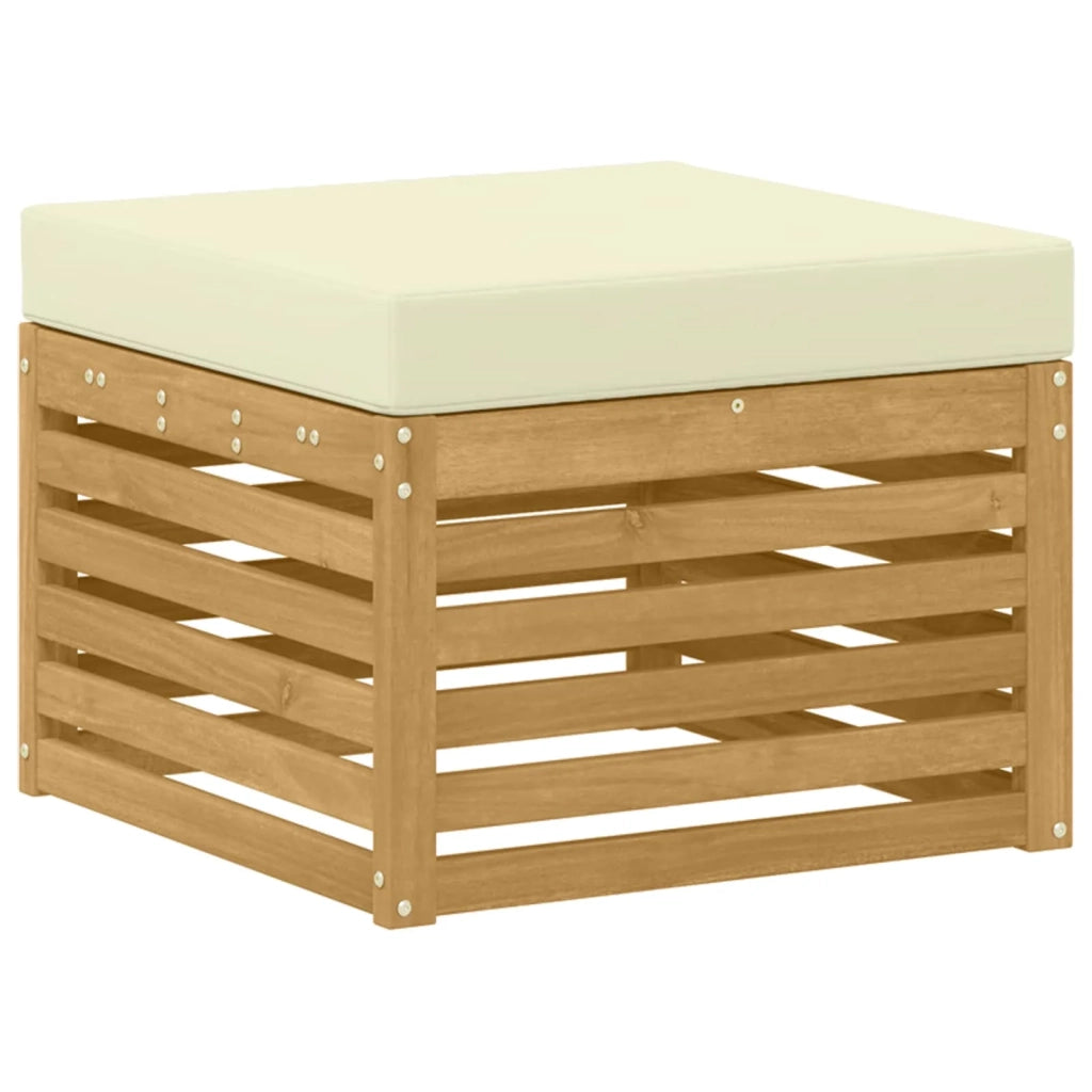 Set di divani da esterno 8 pcs Bianco e Crema 59 x 59 x 37 cm 3392245