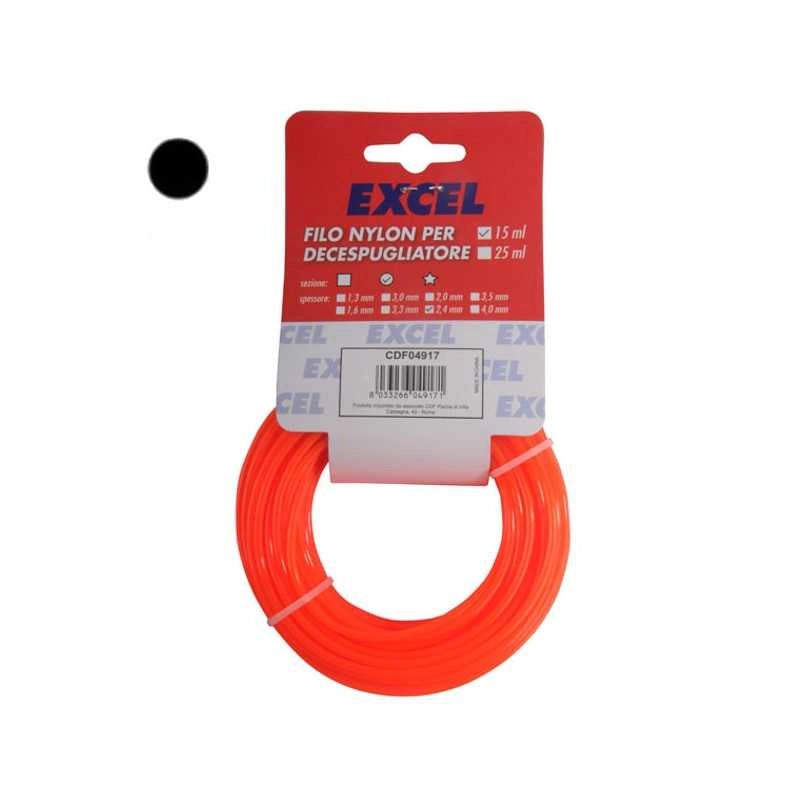 Filo Nylon Tondo mm 1,6 m 15 Excel 04915