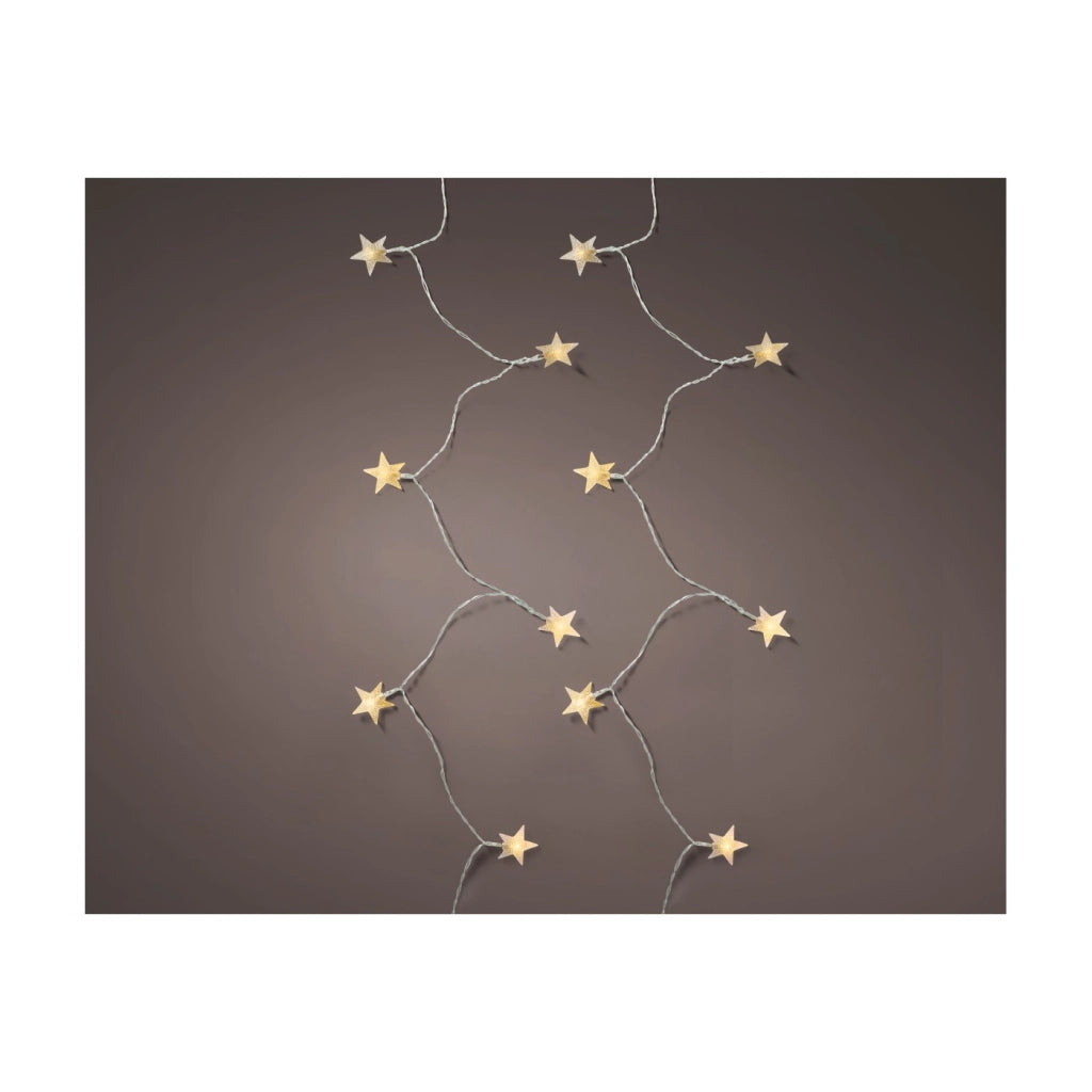 Luci Led c/stelle classic warm 460cm 8Funz OUT