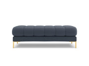 Cosmopolitan Design - Panca "Bali" 2 posti in tessuto strutturato blu scuro 