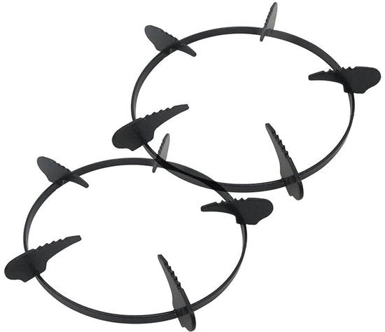 Supporto Wok in Acciaio Fonderia - 2 Pezzi - Supporto Cucina a Gas - Accessori Cottura - Sostegno Pentola - Materiali di Alta Qualità - 20,3 cm Diagonale - Cerchione Cucina