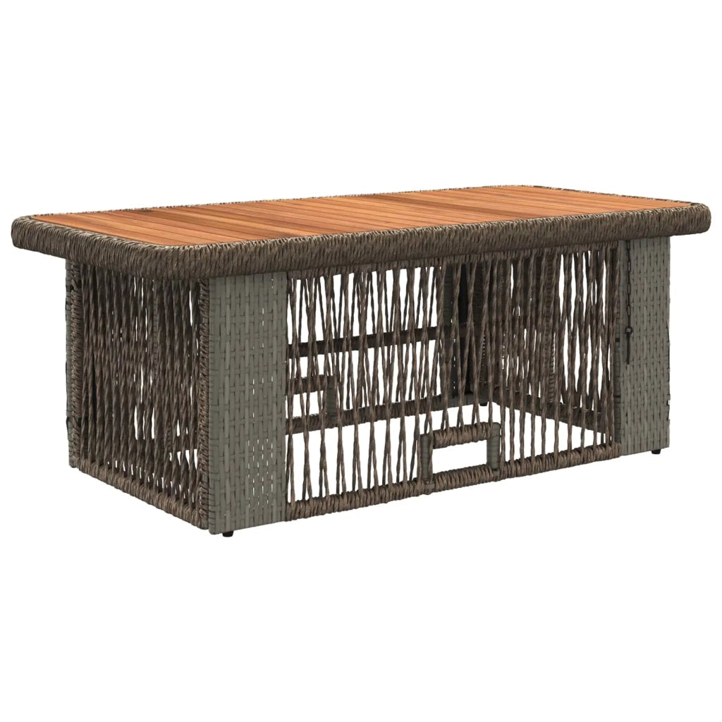 Set da Pranzo per Giardino 4 pz Grigio e Grigio Scuro 42026754