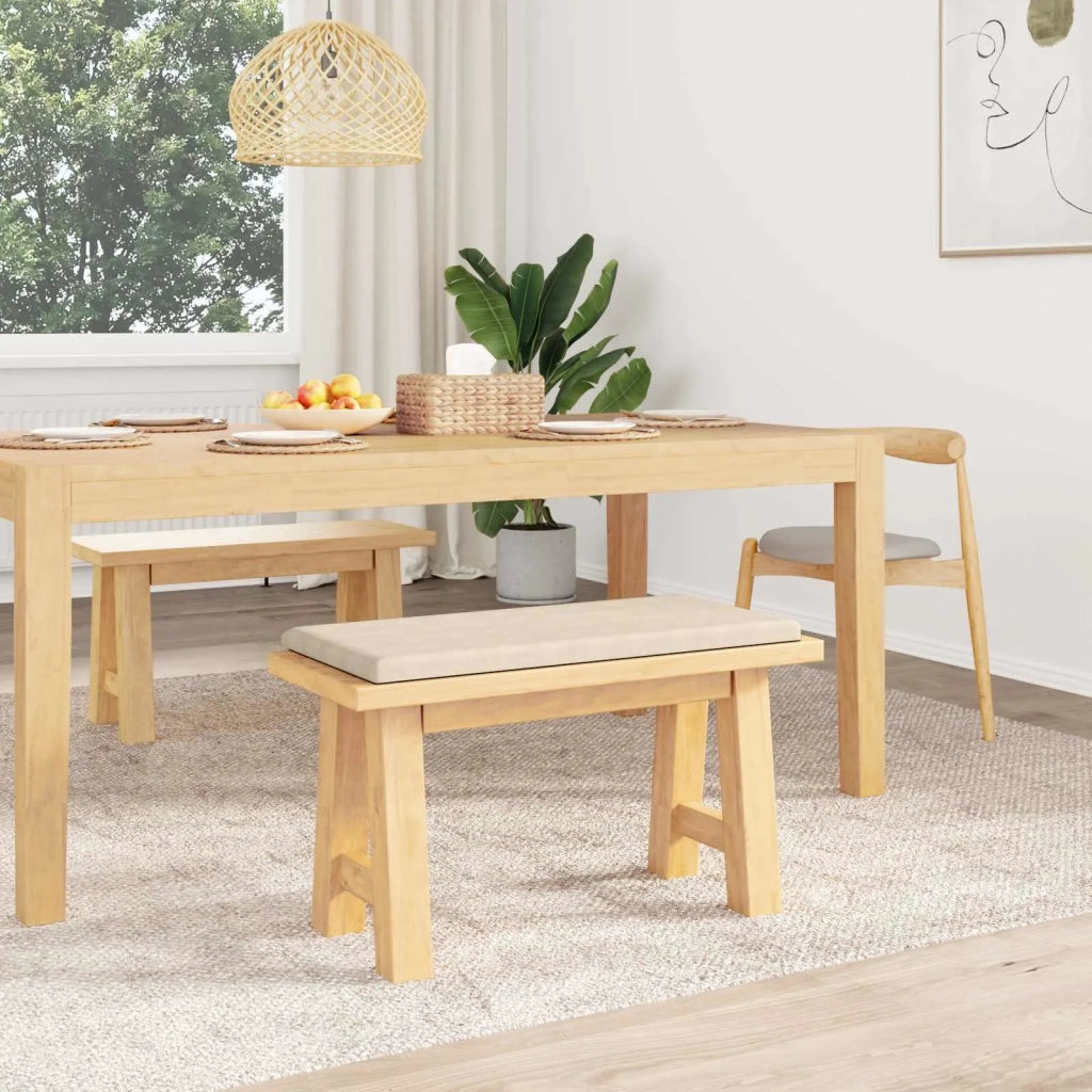 Cuscino per panchina Microfibra Beige Profondità 35 cm 42043288