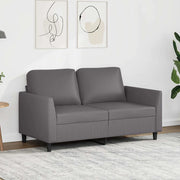 Divano a 2 Posti-Sofa 2 Posti Grigio 120 cm in Similpelle 206312
