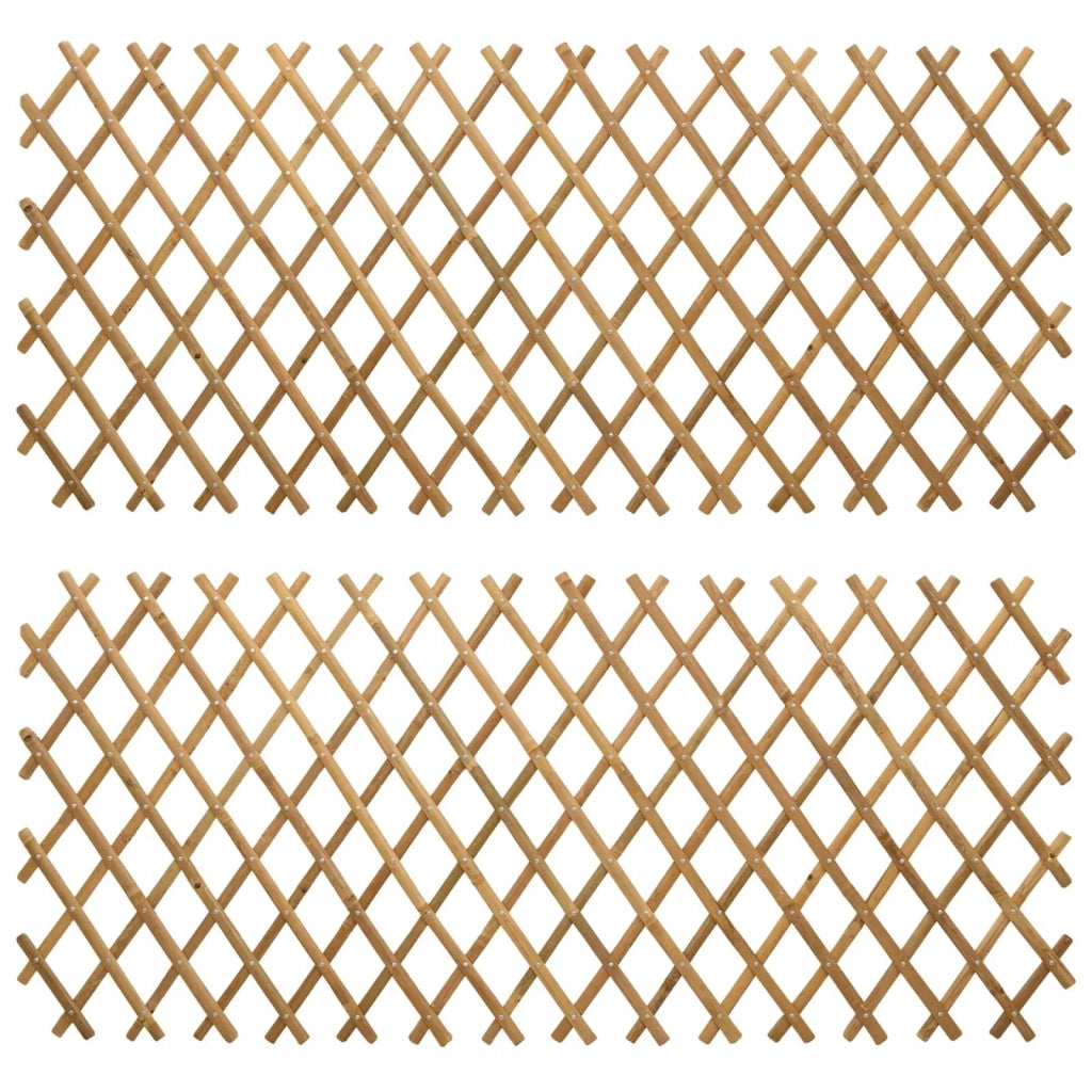 Recinto Trellis Espandibile 2 pcs Marrone Chiaro 100 x 105 cm 42028067