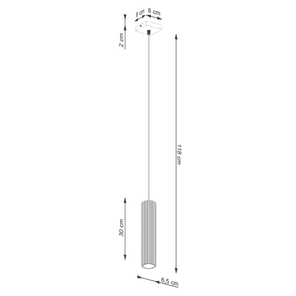 Lampada a sospensione KARBON 1 beige