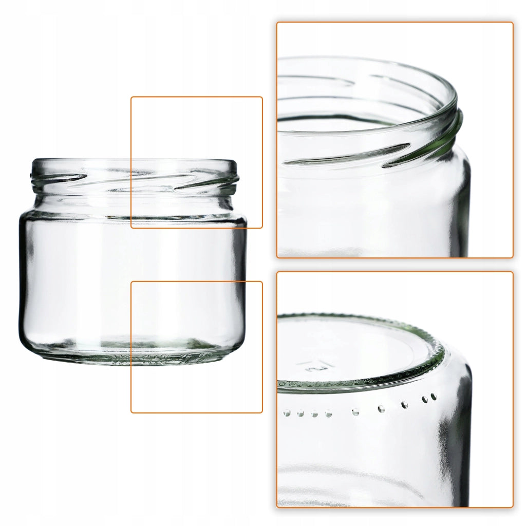 KADAX Sonka vasetti 330ml 50pz 82mm + coperchi verdi