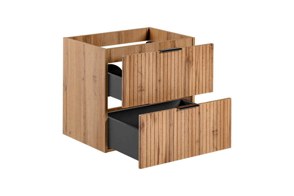 Mobile sottolavabo 60 cm 2 cassetti Adel Oak 60 x 57 x 46 cm