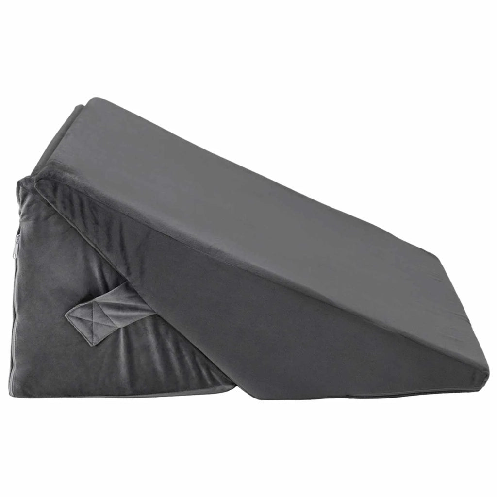 Cuscino a Wedge Grigio 55 x 55 x 26 cm Schiuma Memory 42020241