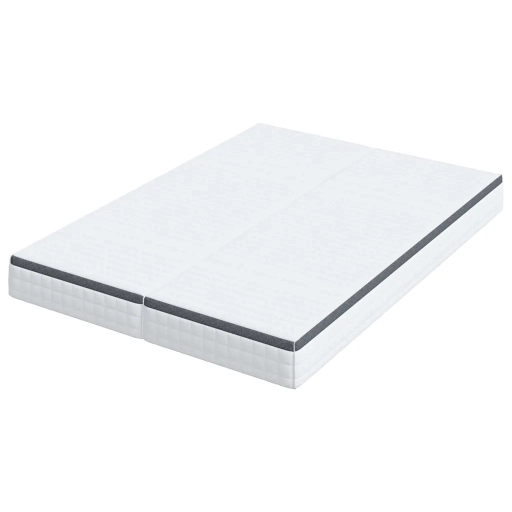 Materasso 2 pz-Set di 2 Materasso Bianco e Grigio 70 x 200 cm Molla Bonell