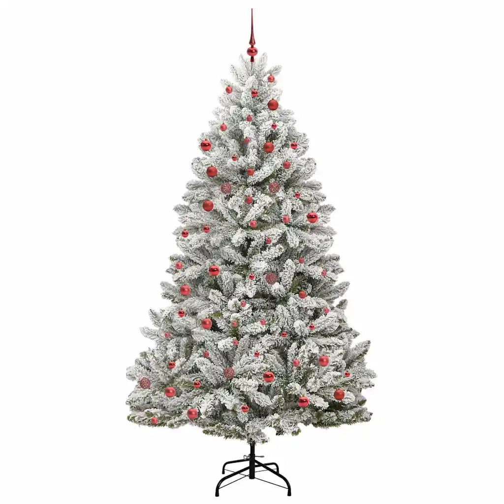 Albero di Natale artificiale con 300 LED Verde e Bianco 210 cm 3395757