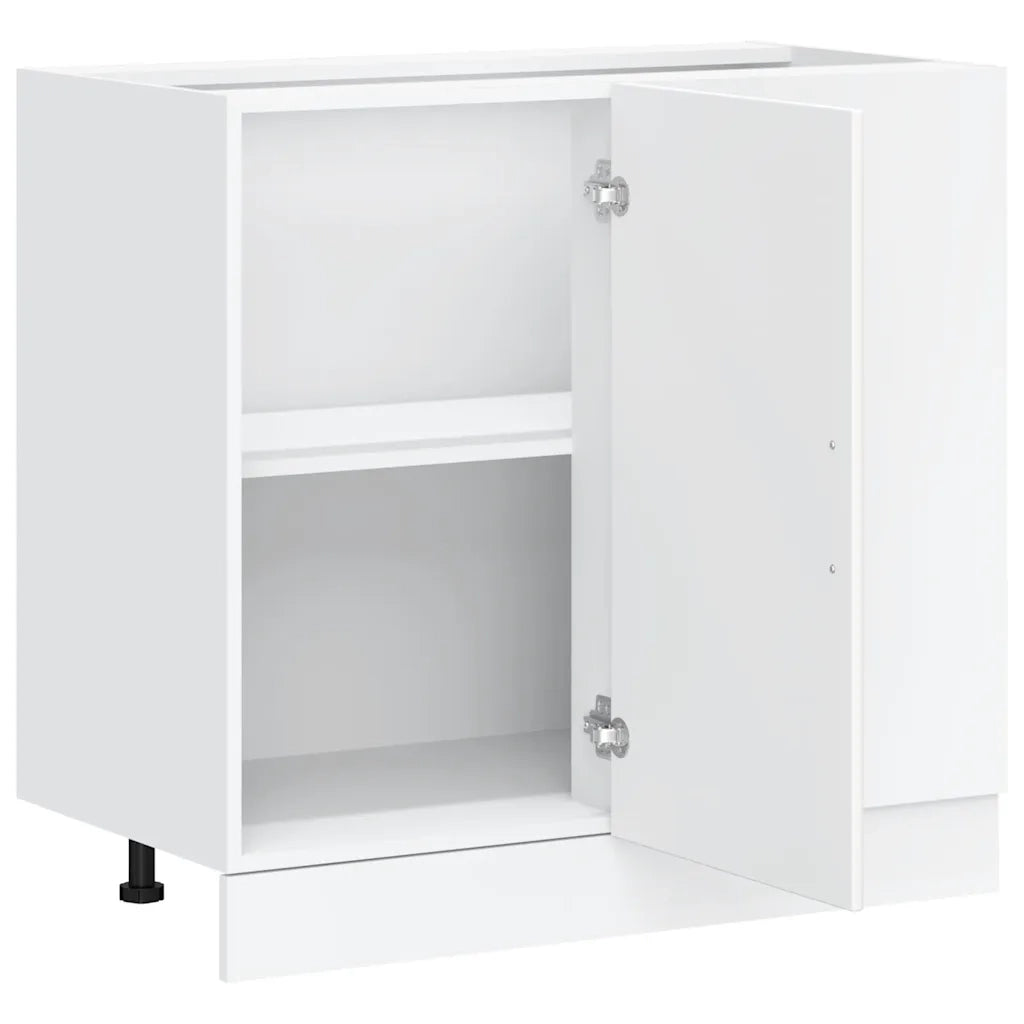 Mobile da cucina Kalmar con ampio spazio contenitivo 86 x 46 x 81,5 cm legno composito bianco 02_0050514