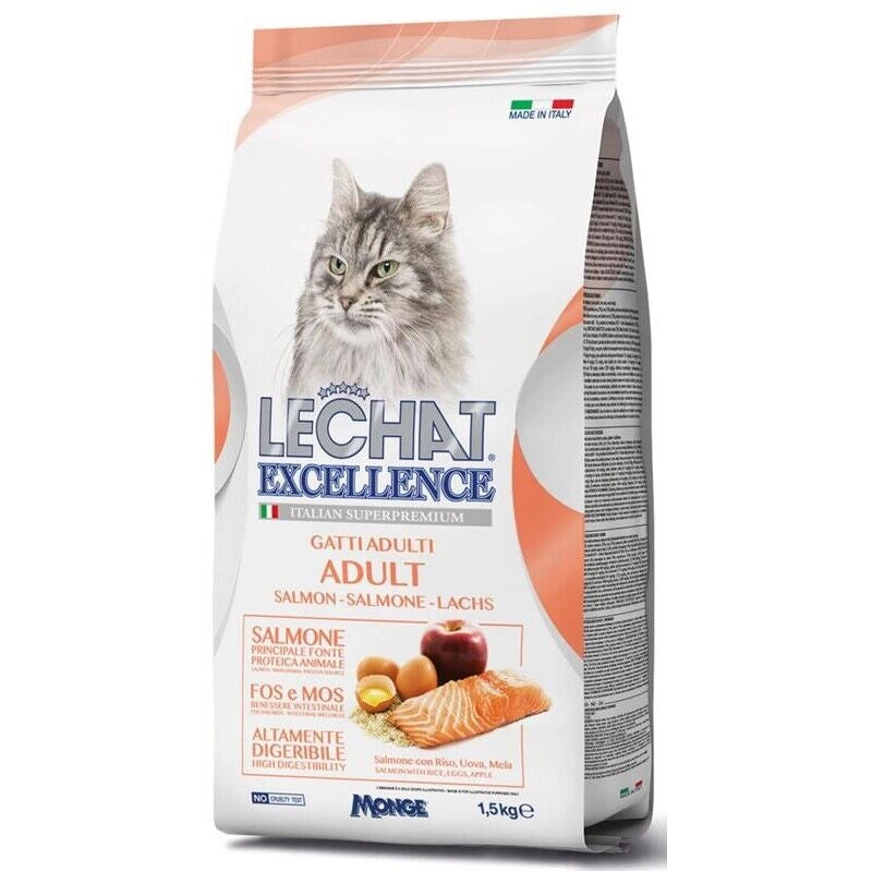 LECHAT EXCELLENCE CROCCANTINI GATTO 1,5 KG SALMONE UOVA E MELA