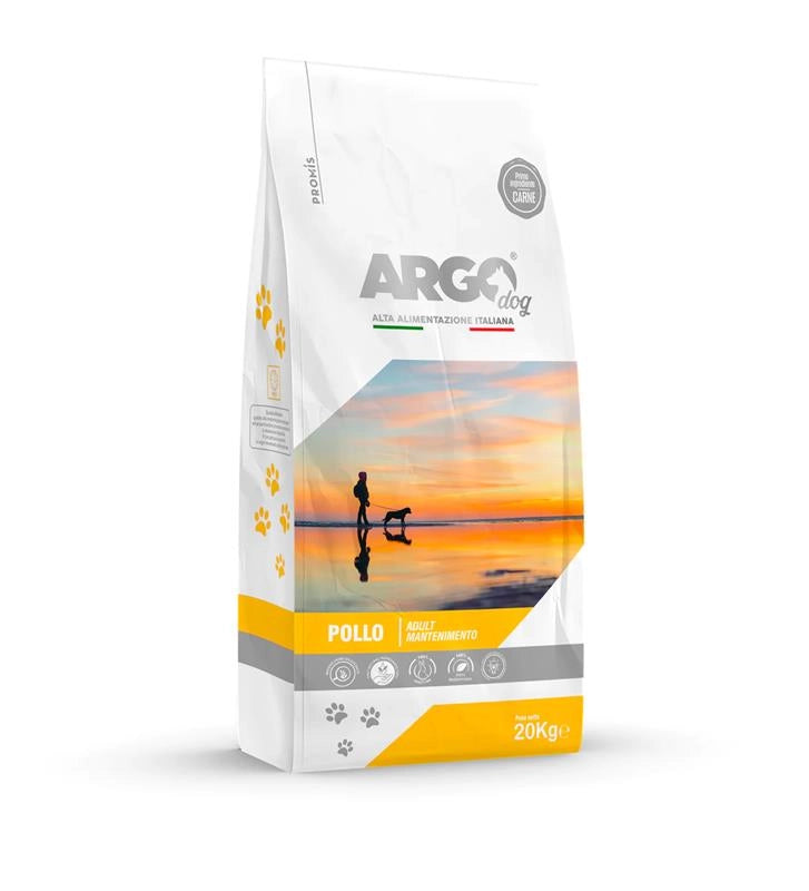 ARGO DOG ADULT MANTENIMENTO CIBO SECCO AL POLLO 20 KG ALIMENTO COMPLETO PER CANI ADULTI DI TUTTI I GENERI