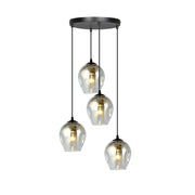 Lampadario Emibig ISTAR Premium 4xE27 in nero grafite
