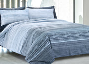 Copripiumino Sacco Piumone 100% Cotone Made In Italy Disegno Padel - Matrimoniale - Blu