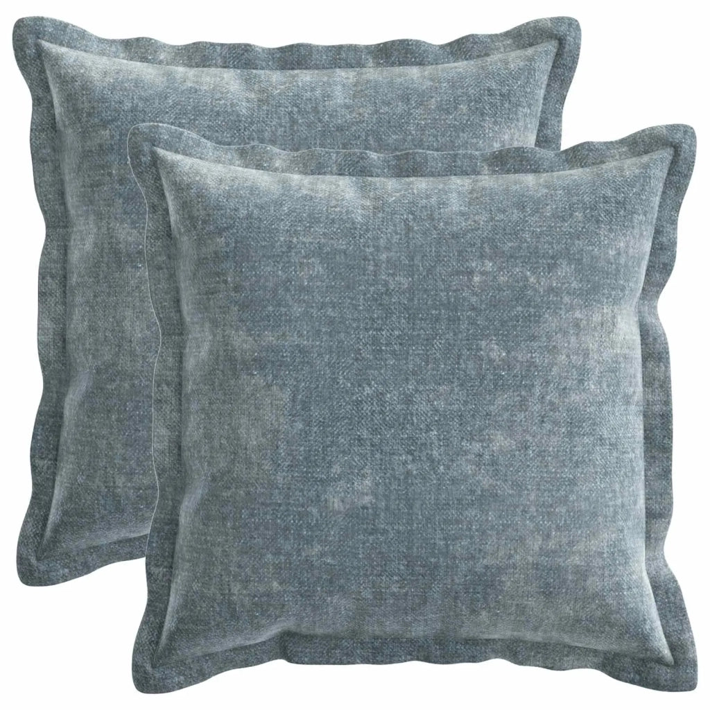Federa 2 pz HOUTEN Azzurro 45 x 45 cm Tessuto Chenille 918688