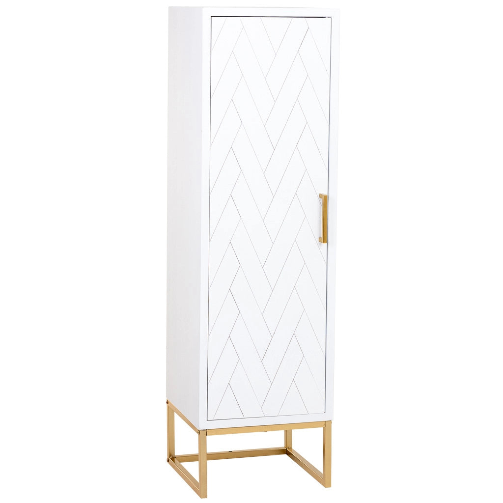 Mobiletto in legno e metallo a 3 ripiani 40,5x37x139,5