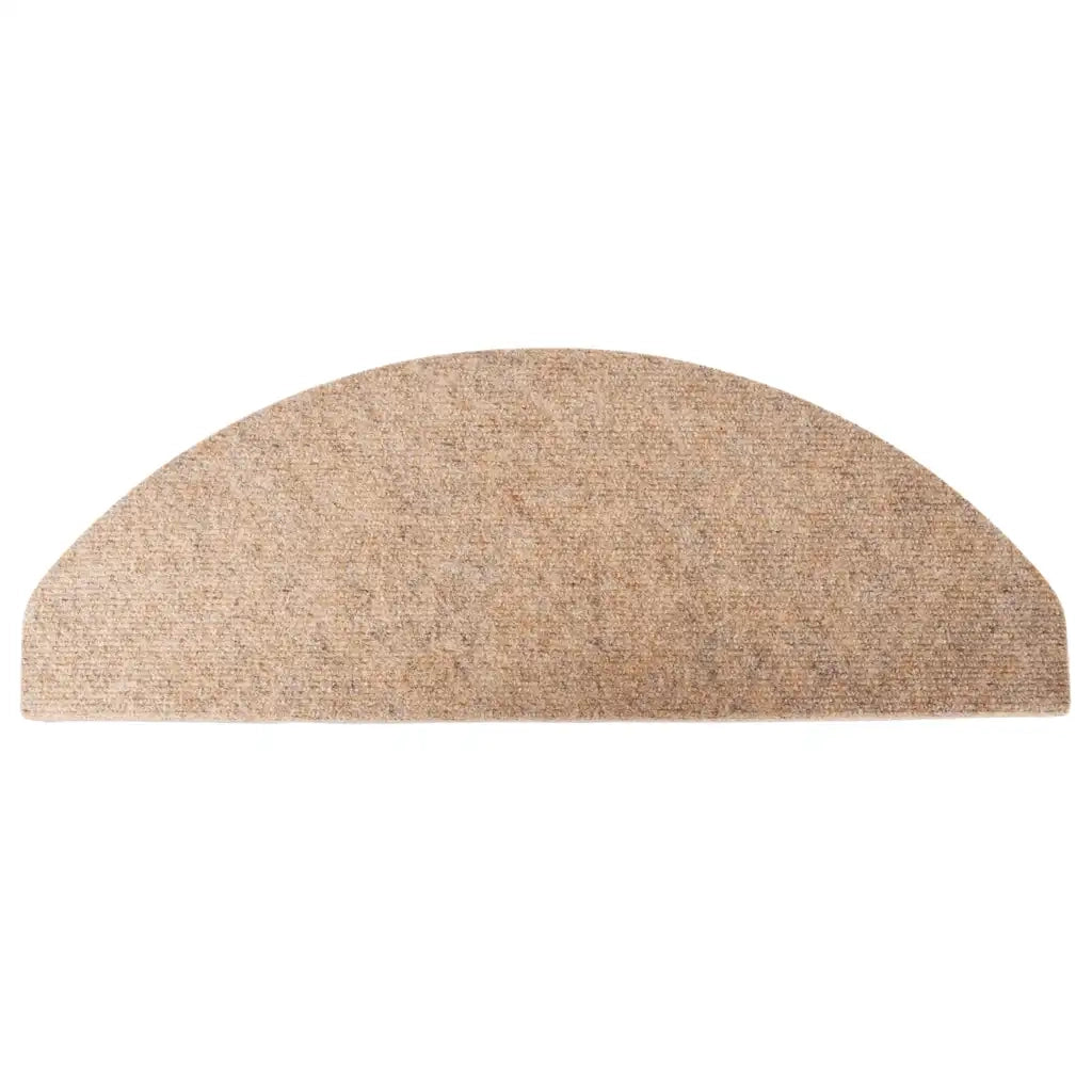 Tappetini Autoadesivi per Scale 30 pz Beige 65x22,5x3,5 cm 3365897