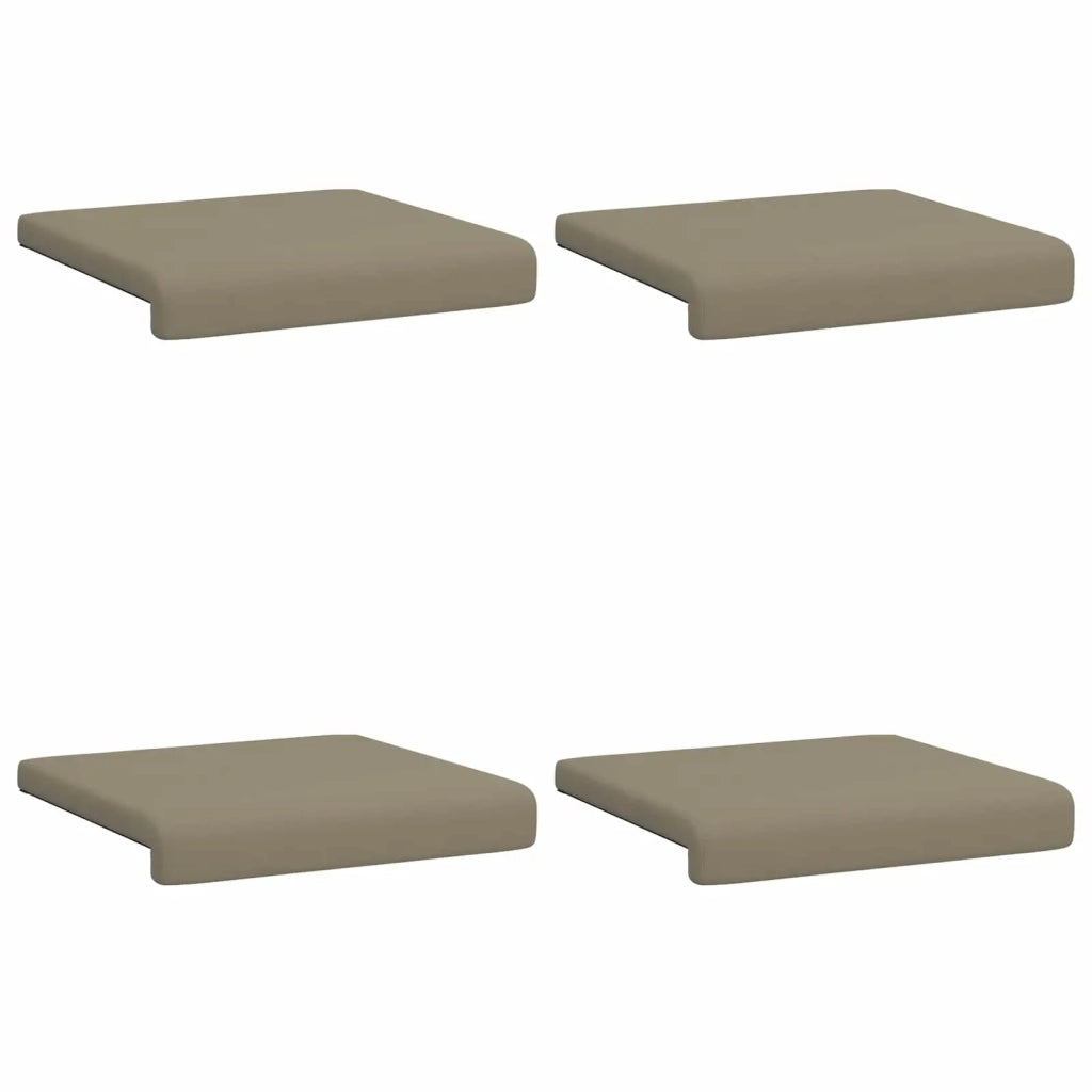 Cuscino per panchina 4 pcs Velvet testurizzato Cachi 42043158