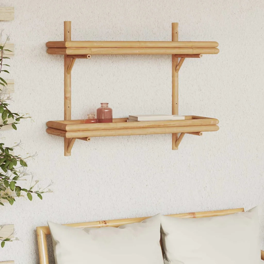 Scaffale da parete Marrone 75 x 26 x 60 cm Bambù 4107161