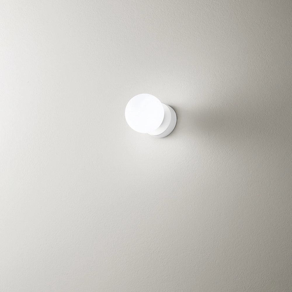 Applique Contemporanea Maga Metallo Bianco Vetro 1 Luce G9