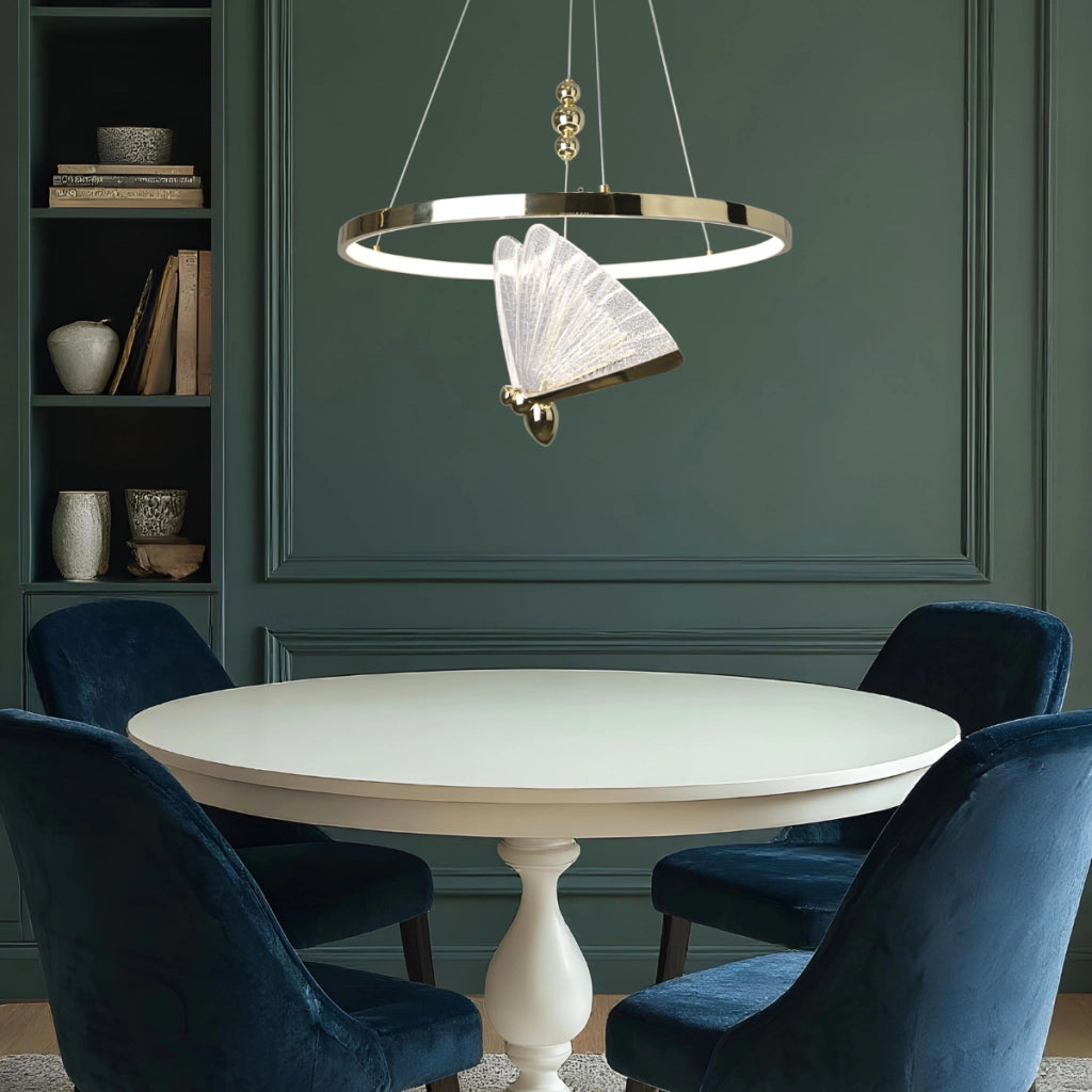 Lampada a sospensione Marissa Ring oro LED CCT 33W