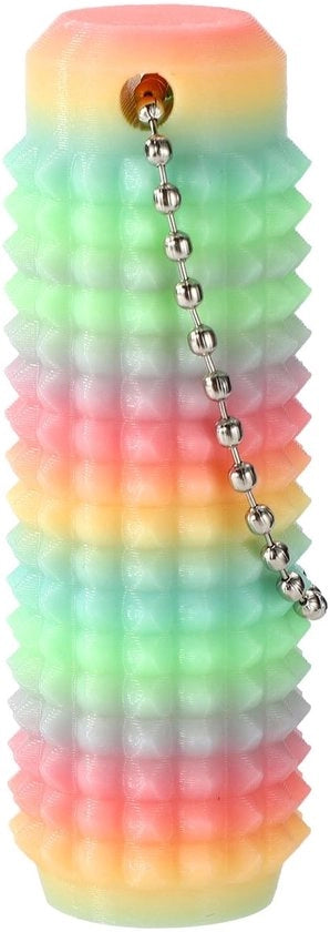 Fidget Sleutelhanger Luminoso - Fidget a Spine - Giocattolo Sensoriale - Giocattolo Rilassante - Dimensioni 7x2,4 cm - Materiale PLA