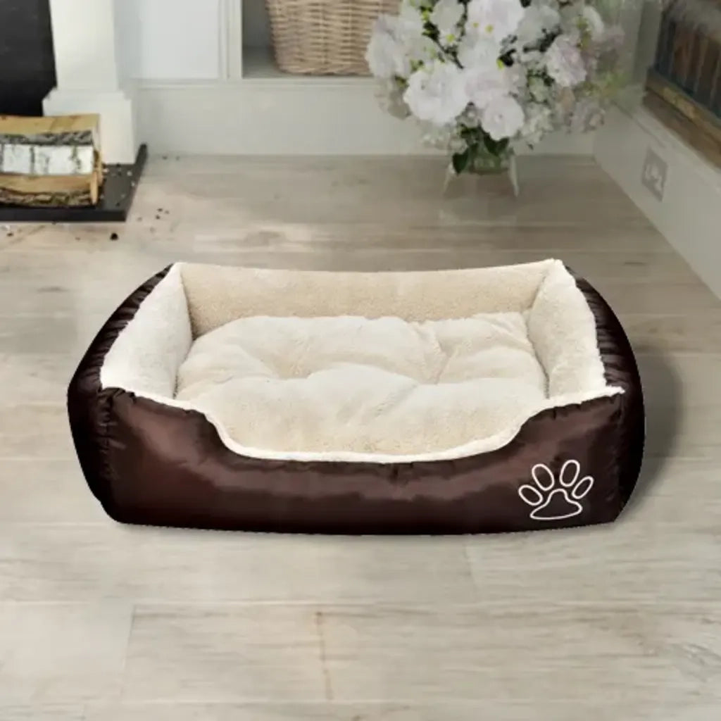 Lettino per Cani Marrone e Beige XXL 131366