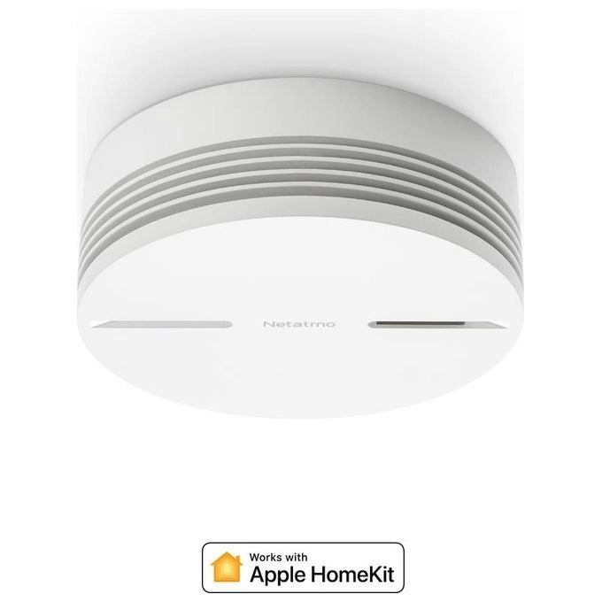 Netatmo INK005 Rilevatore di Fumo Intelligente Fotoelettrico Wi-Fi Bluetooth 85 dB Batteria 10 anni colore Bianco
