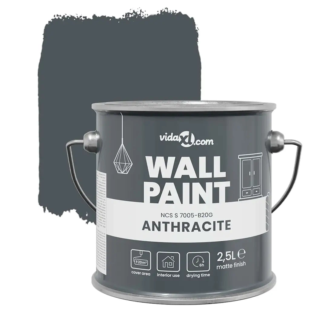 Pittura murale Grigio 2,5 L Stampa da parete 4008517