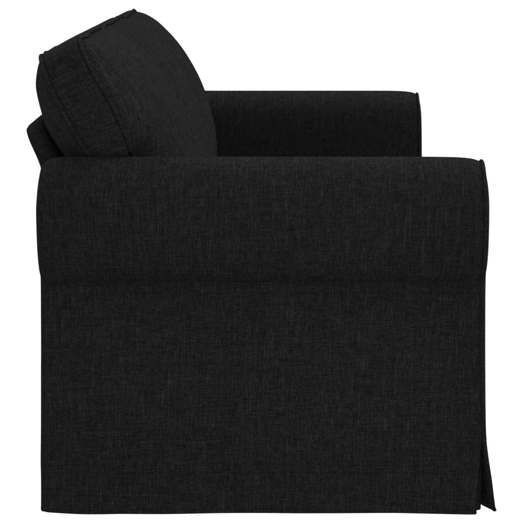 Divano Nero 215 x 82 x 80 cm Tessuto 42024315