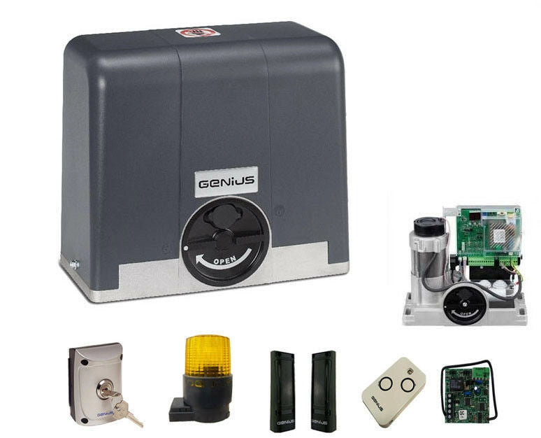 KIT CANCELLI SCORREVOLI ENCODER STYLE KIT 800 433 MHZ RC 230V GENIUS 51100901