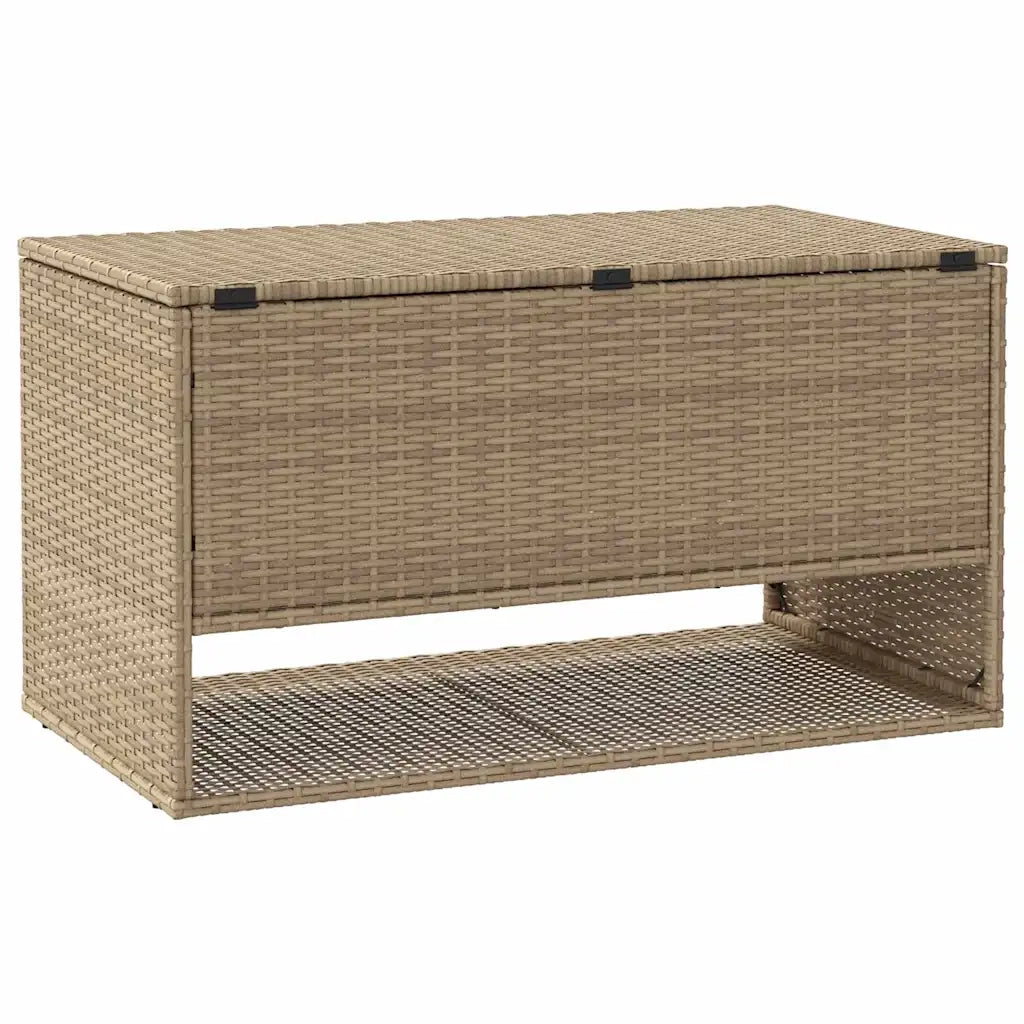 Scatola per Cuscini da Esterno Beige 100x55x55,5 cm Polyrattan CFW7688225