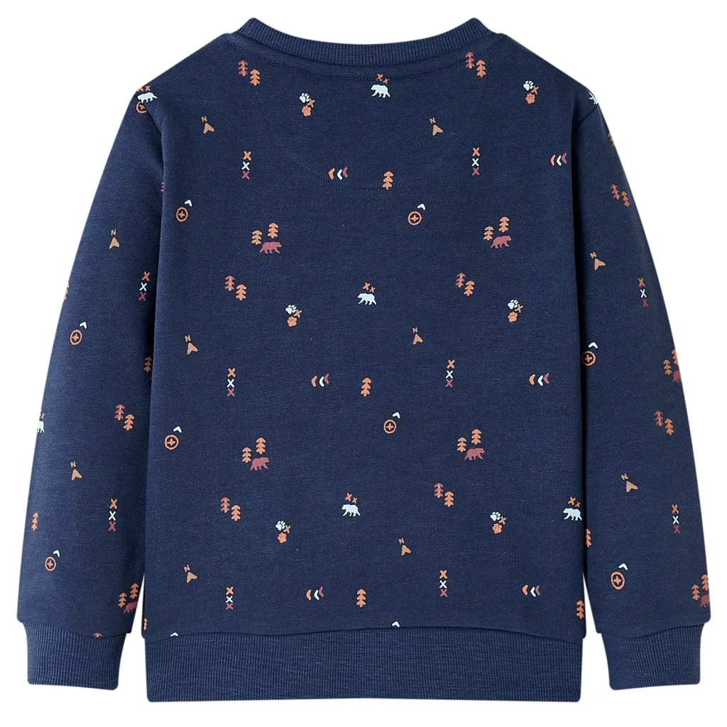 Felpa da Bambino Blu Marino M¨¦lange 92