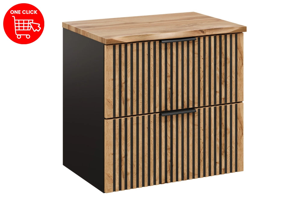 Set mobili bagno 60 cm con piano Xilo 60 x 1401 x 46 cm