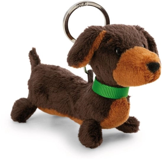 Sostegno chiave tasso 10 cm - marrone - fedele compagno per borsa o zaino, sostegno chiave per piccolo e grande | 61896