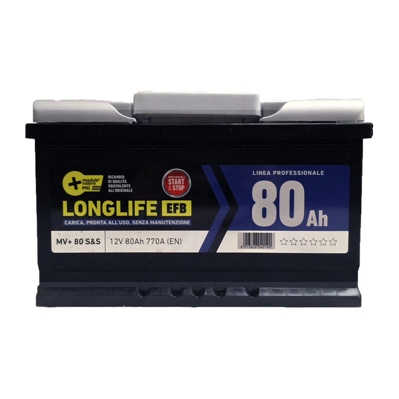 BATTERIA AUTO MV STARTSTOP 80AH 770A TECNOL EFB