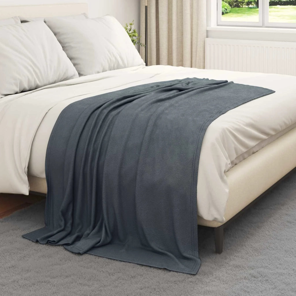 Coperta Grigio scuro 170 x 130 cm Panno 42017013