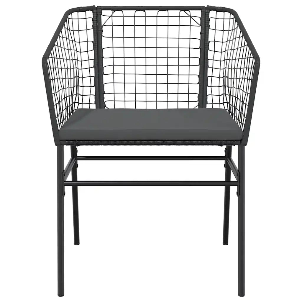 Set da Pranzo da Giardino con Cuscini 5 pz Polyrattan Vetro 3334501