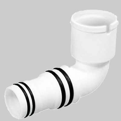 RACCORDO A GOMITO USCITA VERTICALE  90  °     MADE IN ITALY