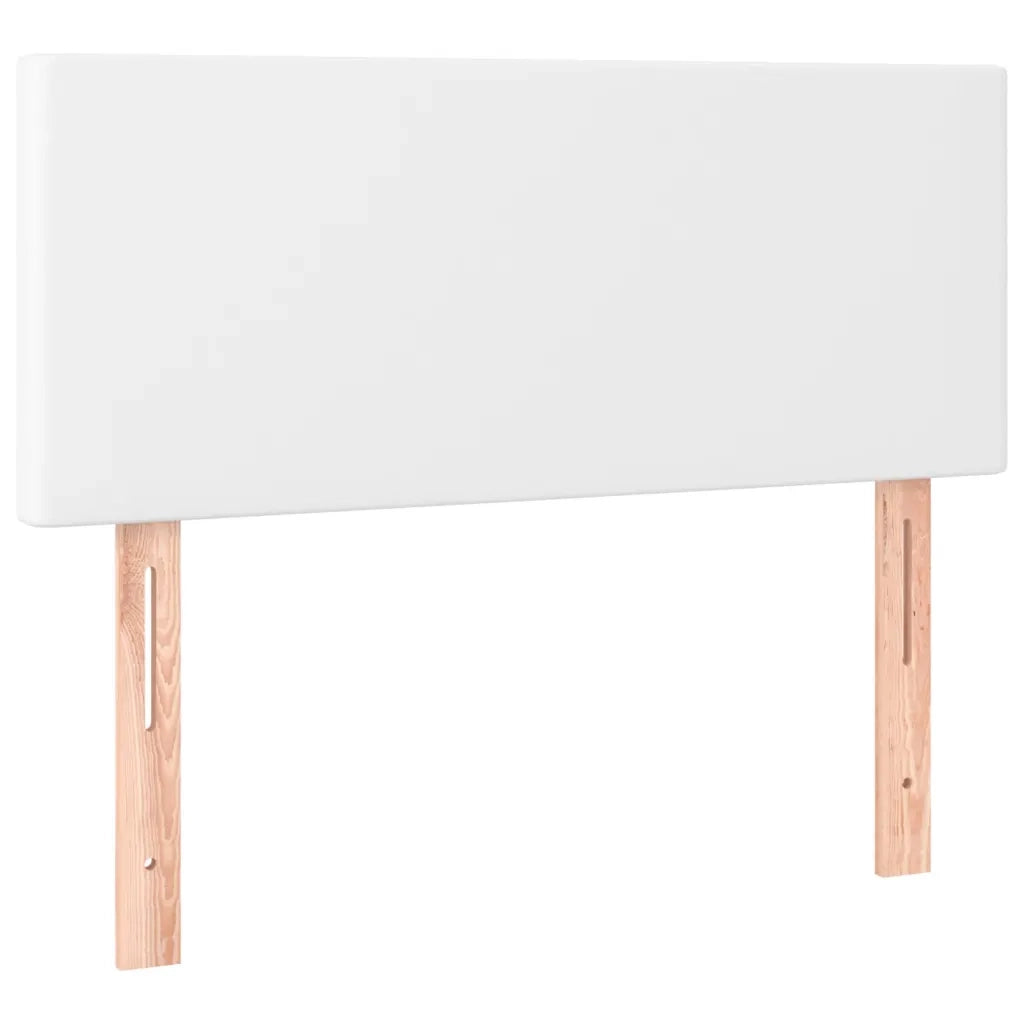 Giroletto Molle con Materasso e LED Bianco 120x200cm Similpelle
