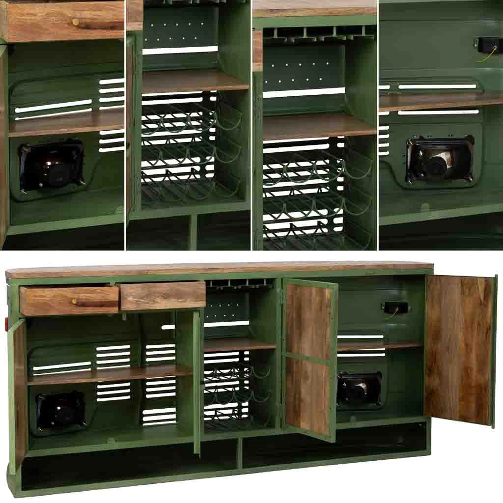 Mobile bar verde  241x40x108