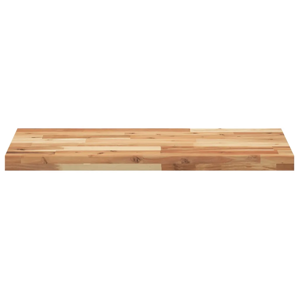Piano da Bagno Finitura a Olio 80x40x4 cm in Legno di Acacia 3279704