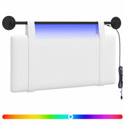 Testiera | Testata sospesa Con luce LED Bianco Tessuto