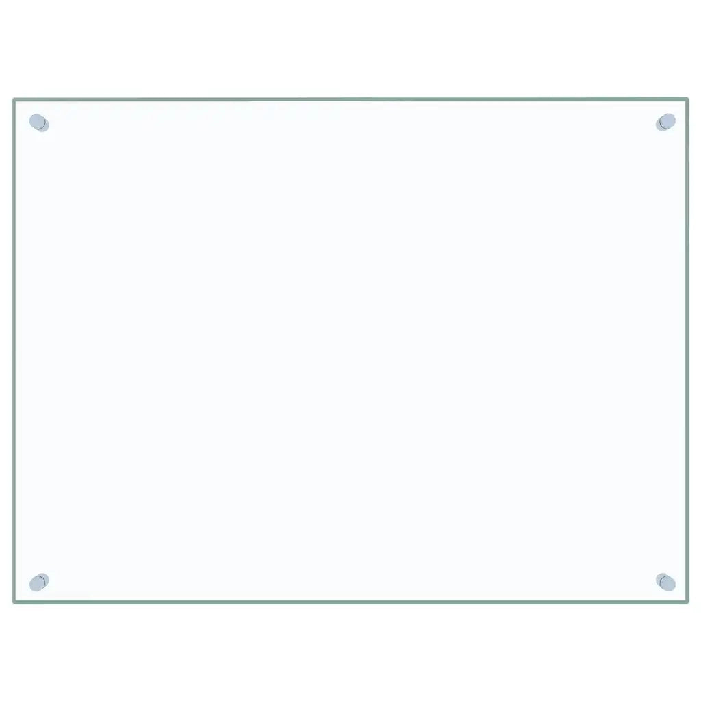 Paraschizzi per Cucina 2 pz Trasparente 80x60cm Vetro Temperato 3315794