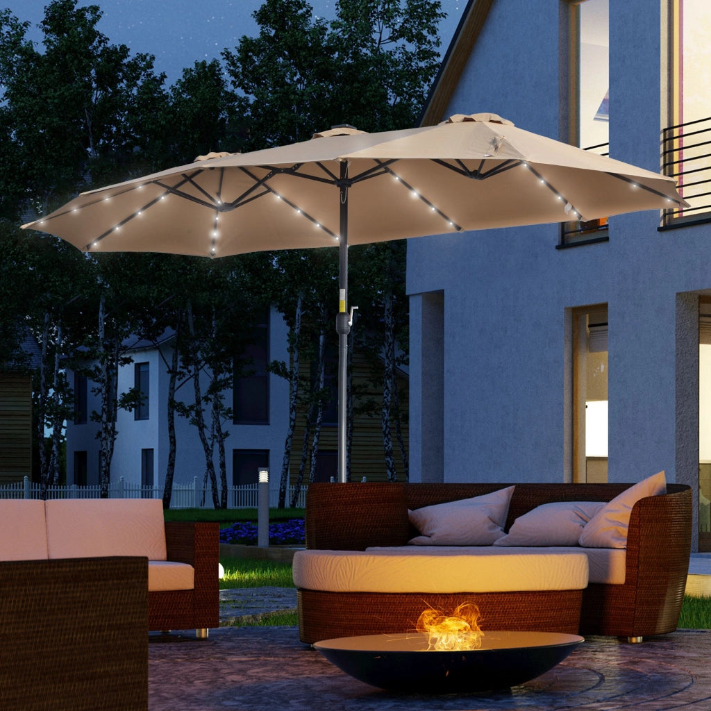 Tendone da Giardino con LED ¨C Minimal ¨C Caqui 450x265x240 cm