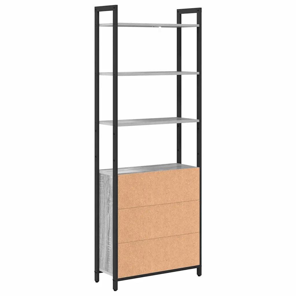 Armadio per Libri Grigio Sonoma 60 x 24 x 161 cm 883859